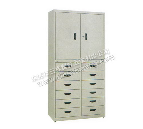 雙門十二抽柜<br> 型號(hào)：TG-022<br>規(guī)格(mm)：1800H×900W×400D