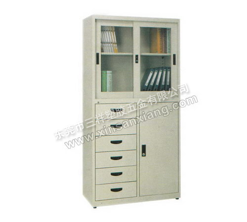 半玻六抽柜<br> 型號(hào)：TG-024<br>規(guī)格(mm)：1800H×900W×400D